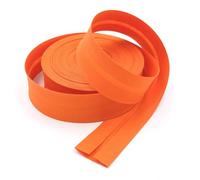 Craft Cult 40mm Wide Plain Bias Binding Tape - 25 Metre Roll (84 - Clementine Orange)