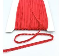 Craft Cult 6mm Mini Pom Pom Trim Braid - 25 Metre Roll (306 - Red)