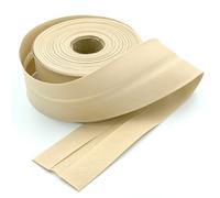 Craft Cult Extra Wide 60mm Plain Bias Binding Tape - 25 Metre Roll (129 - Beige)