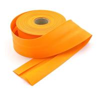 Craft Cult Extra Wide 60mm Plain Bias Binding Tape - 25 Metre Roll (19 - Tangerine Orange)