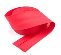 Craft Cult Extra Wide 60mm Plain Bias Binding Tape - 25 Metre Roll (28 - Red)