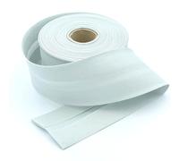 Craft Cult Extra Wide 60mm Plain Bias Binding Tape - 25 Metre Roll (3 - Light Grey)