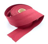 Craft Cult Extra Wide 60mm Plain Bias Binding Tape - 25 Metre Roll (32 - Burgundy)