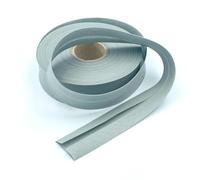 Craft Cult Extra Wide 60mm Plain Bias Binding Tape - 25 Metre Roll (4 - Grey)