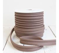 Craft Cult Large 19mm Wide Plain Piping Bias Binding Piped Trim - 25 Metre Roll (131 - Mink Brown)