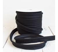 Craft Cult Large 19mm Wide Plain Piping Bias Binding Piped Trim - 25 Metre Roll (2 - Black)