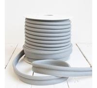 Craft Cult Large 19mm Wide Plain Piping Bias Binding Piped Trim - 25 Metre Roll (4 - Grey)