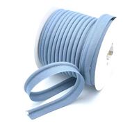 Craft Cult Large 19mm Wide Plain Piping Bias Binding Piped Trim - 25 Metre Roll (8 - Slate Grey)