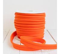 Craft Cult Large 19mm Wide Plain Piping Bias Binding Piped Trim - 25 Metre Roll (84 - Clementine Orange)