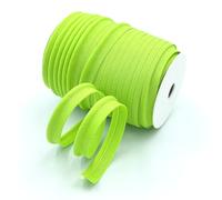Craft Cult Medium 14mm Wide Plain Piping Bias Binding Piped Trim - 25 Metre Roll (113 - Lime Green)