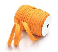 Craft Cult Medium 14mm Wide Plain Piping Bias Binding Piped Trim - 25 Metre Roll (19 - Tangerine Orange)