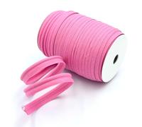 Craft Cult Medium 14mm Wide Plain Piping Bias Binding Piped Trim - 25 Metre Roll (25 - Candy Pink)