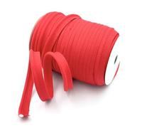 Craft Cult Medium 14mm Wide Plain Piping Bias Binding Piped Trim - 25 Metre Roll (28 - Red)