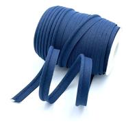 Craft Cult Medium 14mm Wide Plain Piping Bias Binding Piped Trim - 25 Metre Roll (50 - Dark Navy Blue)
