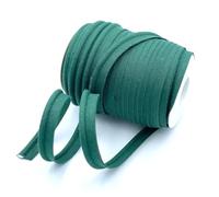 Craft Cult Medium 14mm Wide Plain Piping Bias Binding Piped Trim - 25 Metre Roll (59 - Bottle Green)
