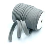 Craft Cult Medium 14mm Wide Plain Piping Bias Binding Piped Trim - 25 Metre Roll (7 - Dark Grey)