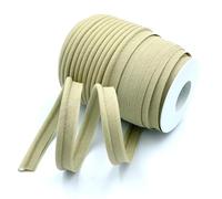 Craft Cult Medium 14mm Wide Plain Piping Bias Binding Piped Trim - 25 Metre Roll (77 - Mushroom)