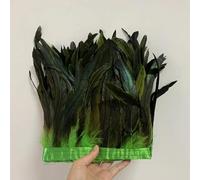 Craft Decoration Accessories Rooster Feather Ribbon Green 101 25-30cm