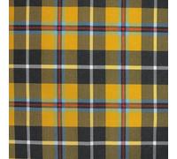 Craft Fabric - Cornish Tartan - Mustard Black Red & Blue Check - Polycotton Fabric Material Metre