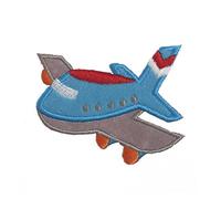 Craft Factory Iron or Sew On Fabric Motif Applique Plane - Each