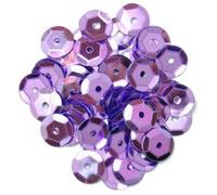 Craft Factory Lilac 8mm Cup Sequins More than 1 Plastic Cup Bead