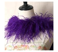 Craft Feathers 2 Meters Feathers Craft Accessories Plumas 6Ply Dress for Wedding DIY Feather Supplies Decoration The Table Crafts(Purple)