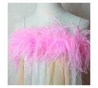 Craft Feathers 2 Meters Feathers Craft Accessories Plumas 6Ply Dress for Wedding DIY Feather Supplies Decoration The Table Crafts(Pink)