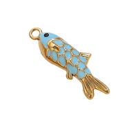 Craft Fish Charm Jewelry Accessory in Multiple Colors Delicate Jewelry Findings for Creative Craft Projects Bag Pendant