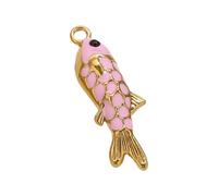 Craft Fish Charm Jewelry Accessory in Multiple Colors Delicate Jewelry Findings for Creative Craft Projects Bag Pendant