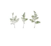 Craft Flowers 12pcs Handmade Flowers Plant Leaves, 4-7cm Artemisia Dried for Epoxy Resin, Dry Leaf Material Package(Green)