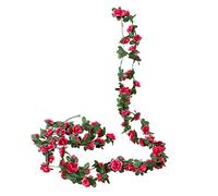 Craft Flowers Artificial Peony Vine Flowers Garland Hanging Silk Plants Vine For Wedding Arch Party Garden Home Bedroom Office Wall Aesthetic Art Decoration Artificial Daffodils That Look Real