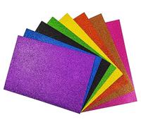 Craft Foam Sheets - 8X A4 Sheets - Assorted Glitter Colours