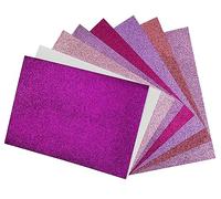 Craft Foam Sheets - 8X A4 Sheets - Assorted Glitter Sweet Colours