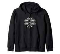 Craft Frenzy Then Craft Regret A Crafting Hobby Craftaholics Zip Hoodie