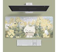 Craft，Gaming Mouse Pad XL(11.81 * 31.49 inch)，Extended Large Mouse Mat Desk Pad, Stitched Edges,Non-Slip Rubber Base，Keyboard Pad(80cm * 30cm) (Spring Realism)
