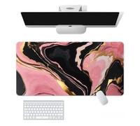 Craft，Gaming Mouse Pad XL(11.81 * 31.49 inch)，Marble Extended Large Mouse Mat Desk Pad, Stitched Edges,Non-Slip Rubber Base，Keyboard Pad(80cm * 30cm) (24, 31.5" x 11.8")