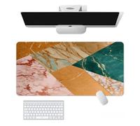 Craft，Gaming Mouse Pad XL(11.81 * 31.49 inch)，Marble Extended Large Mouse Mat Desk Pad, Stitched Edges,Non-Slip Rubber Base，Keyboard Pad(80cm * 30cm) (16, 31.5" x 11.8")
