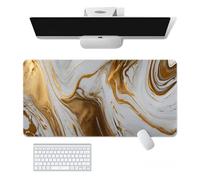 Craft，Gaming Mouse Pad XL(11.81 * 31.49 inch)，Marble Extended Large Mouse Mat Desk Pad, Stitched Edges,Non-Slip Rubber Base，Keyboard Pad(80cm * 30cm) (8, 31.5" x 11.8")