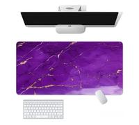 Craft，Gaming Mouse Pad XL(11.81 * 31.49 inch)，Marble Extended Large Mouse Mat Desk Pad, Stitched Edges,Non-Slip Rubber Base，Keyboard Pad(80cm * 30cm) (4, 31.5" x 11.8")