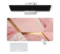 Craft，Gaming Mouse Pad XL(11.81 * 31.49 inch)，Marble Extended Large Mouse Mat Desk Pad, Stitched Edges,Non-Slip Rubber Base，Keyboard Pad(80cm * 30cm) (19, 31.5" x 11.8")