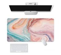 Craft，Gaming Mouse Pad XL(11.81 * 31.49 inch)，Marble Extended Large Mouse Mat Desk Pad, Stitched Edges,Non-Slip Rubber Base，Keyboard Pad(80cm * 30cm) (5, 31.5" x 11.8")