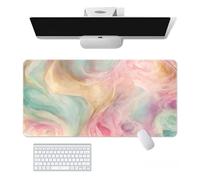 Craft，Gaming Mouse Pad XL(11.81 * 31.49 inch)，Marble Extended Large Mouse Mat Desk Pad, Stitched Edges,Non-Slip Rubber Base，Keyboard Pad(80cm * 30cm) (27, 31.5" x 11.8")