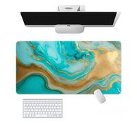 Craft，Gaming Mouse Pad XL(11.81 * 31.49 inch)，Marble Extended Large Mouse Mat Desk Pad, Stitched Edges,Non-Slip Rubber Base，Keyboard Pad(80cm * 30cm) (23, 31.5" x 11.8")