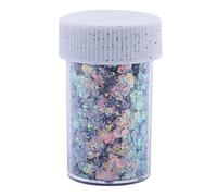 Craft Glitter Set 8 Colors Resin Cup Rainbow Film Suitable for Body Face Nail Art Color Powder for Resin