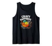 Craft Happiness Funny Knitting and Crochet Lover Tank Top