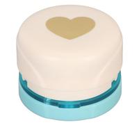 Craft Hole Punch, Magnetic Metal Paper Hole Punch for Scrapbooking, Precise Embossing Punch with Positioning Guide, Cuts 4 Sheets 0.4mm Thick Paper for Cards DIY Arts (Heart Shape)