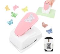 Craft Hole Punch, Paper Punches for Craft, Butterfly Heart Hole Punch, DIY Circle Cutters, Mini Hand Single Punches for Card Making, Scrapbooking & Paper Crafts Arts Fun Projects(Butterfly Style)