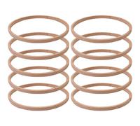 Craft Hoop Set, Embroidery Ring Kit, 10 Piece Round Wooden Accessories for Sewing and Wreath Making, Reusable Crafting Tools, Home and Bedroom Supplies, Christmas Wedding Birthday Parties