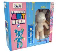 Craft Hub Marble Bear Creative Marble Pouring Kit Design/Paint Your Own Bear Childrens Kids Art & Craft (Pastel Edition)