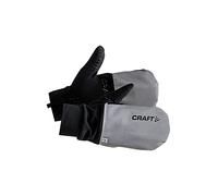 Craft Hybrid Weather Unisex Adult Warm Running Gloves, Silver/Black, FR: